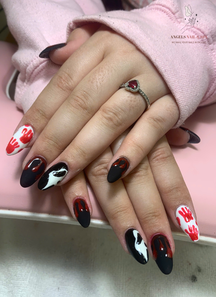 Halloween nails salon near me