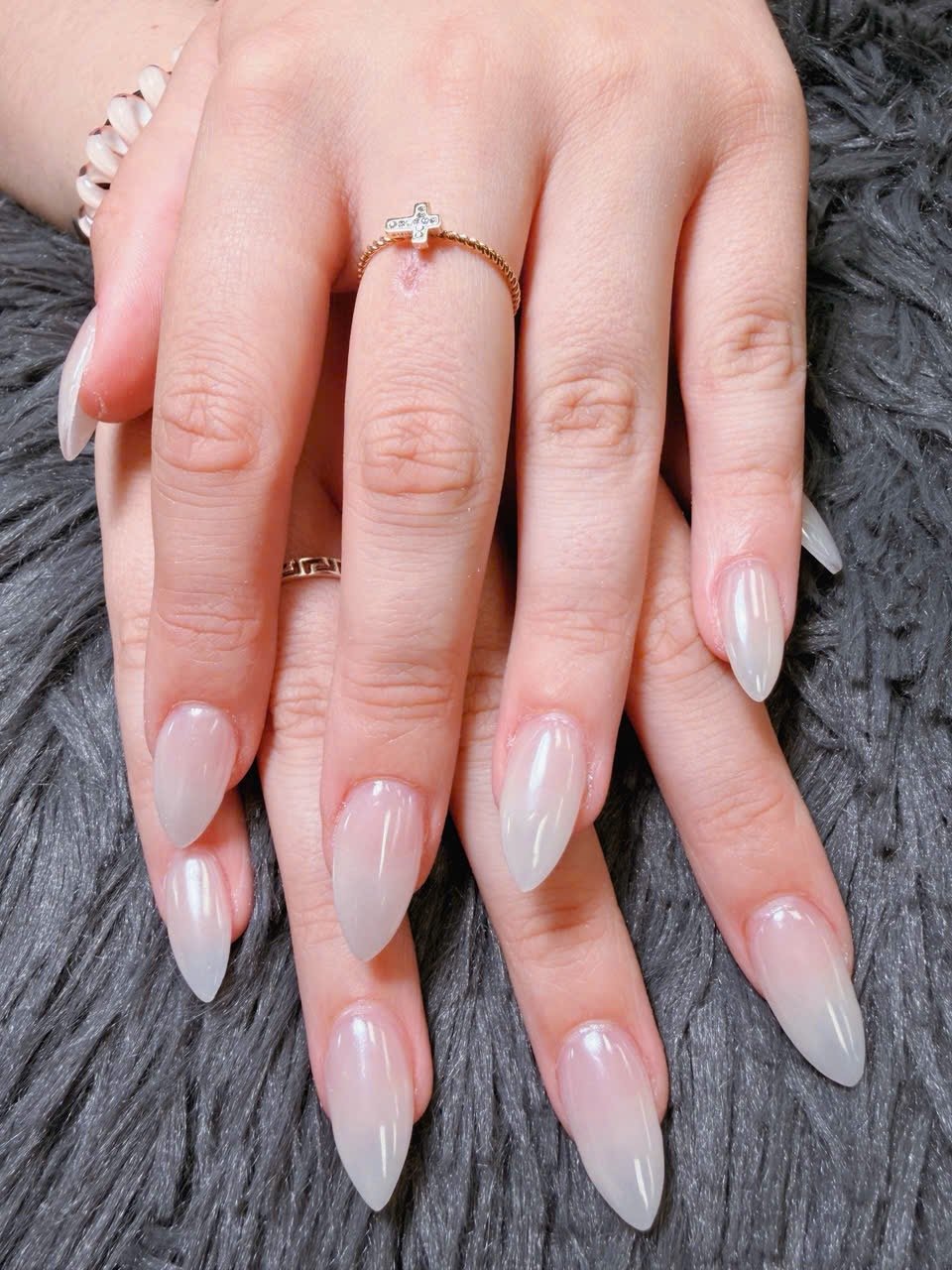 Baby Boomer Ombre White Nude Nail – Angels Nail & Spa Yarmouth NS