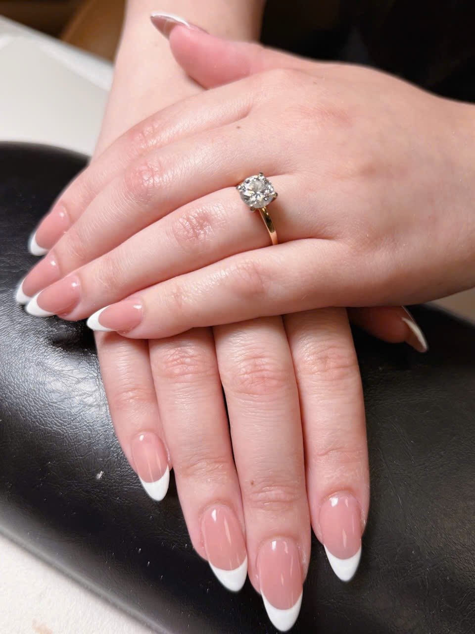 French Tip Nails With White And Pink Tips. – Angels Nail & Spa Yarmouth NS